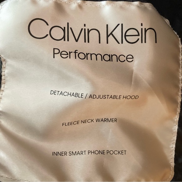 Calvin Klein Performance Puffer coat with Detachable Fur Hood, Blush Pink, XS - Picture 5 of 6